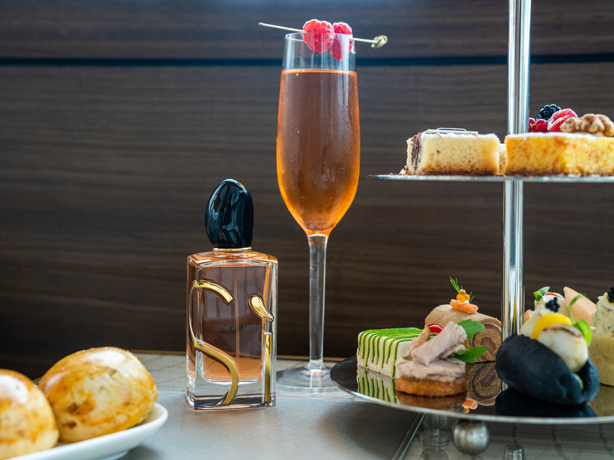 Armani hotel store afternoon tea